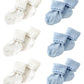 Nurses Choice Blue & White Newborn Baby Socks Includes 6 Pairs Of Cotton Socks