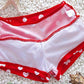 Baby Girl Cute Swimsuits Red 2 Pieces White Dot Skirt Swimwear Sets (Medium, Red)