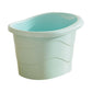 ATORSE Baby Tub Bucket with Support Seat Non Slip Storage Baby Bath Tub for Newborn Blue Small