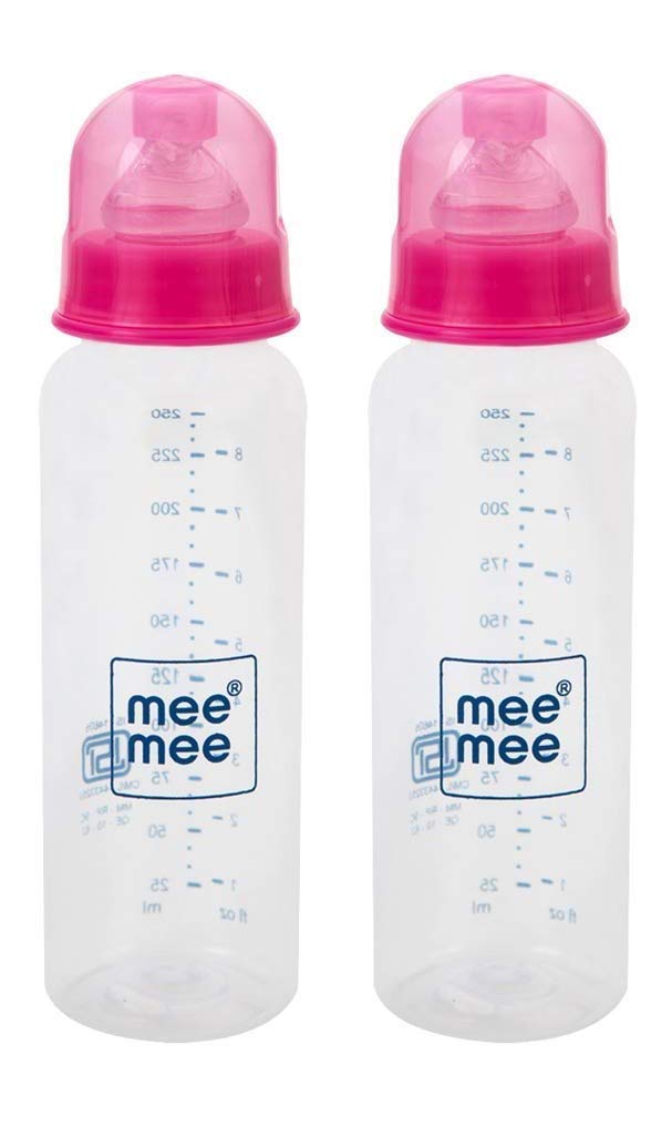 Mee Mee Baby Feeding Bottle 250Ml |Bpa-Free Baby Milk Bottle With Eazy Flo Technology, Anti-Colic Valve, Non Toxic And Ergonomic
