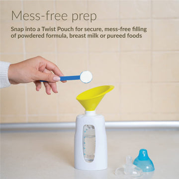 Kiinde Twist Pouch System 2-Piece Funnel Set For Breast Milk, Formula, Baby Food