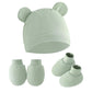 Bembika Cotton Baby Mittens  Soft, NonSlip Baby Mittens & Socks For Winter, Warm Infant Cap For Scratching, 03 Months, Newbor