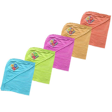 SR CREATIONS Newborn Baby Towels Polycotton Hooded Soild Color Towel(20X20) (03 Months, 5Color)