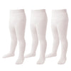 Marchare Baby Girls Tights Thick Solid Cable Knit Leggings Winter Warm Stockings For Toddler Girls 3-6 Months Ivory 3 Pack