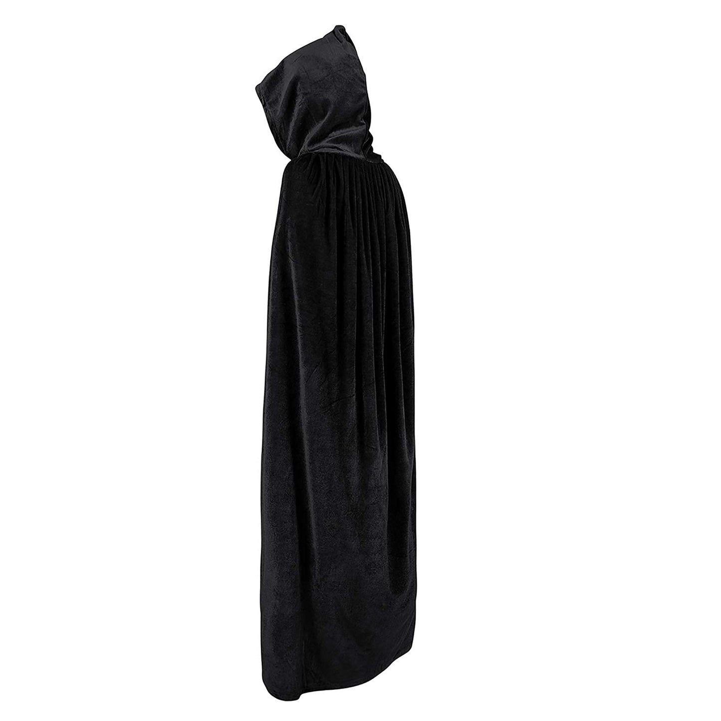 Durio Black Cape Kids Hooded Cape Black Hooded Cloak Plague Doctor Kids For Halloween B Black X-Small