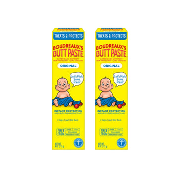 Boudreauxs Butt Paste Diaper Rash Ointment, Vjbqdk, Original - Contains 16% Zinc Oxide - Pediatrician Recommended - Paraben And
