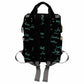 Custom Logo Diaper Bag, Blue And Green Logo Name Black Diaper Backpack Personalized Mummy Nursing Baby Bags Fashion Shoulders Ba