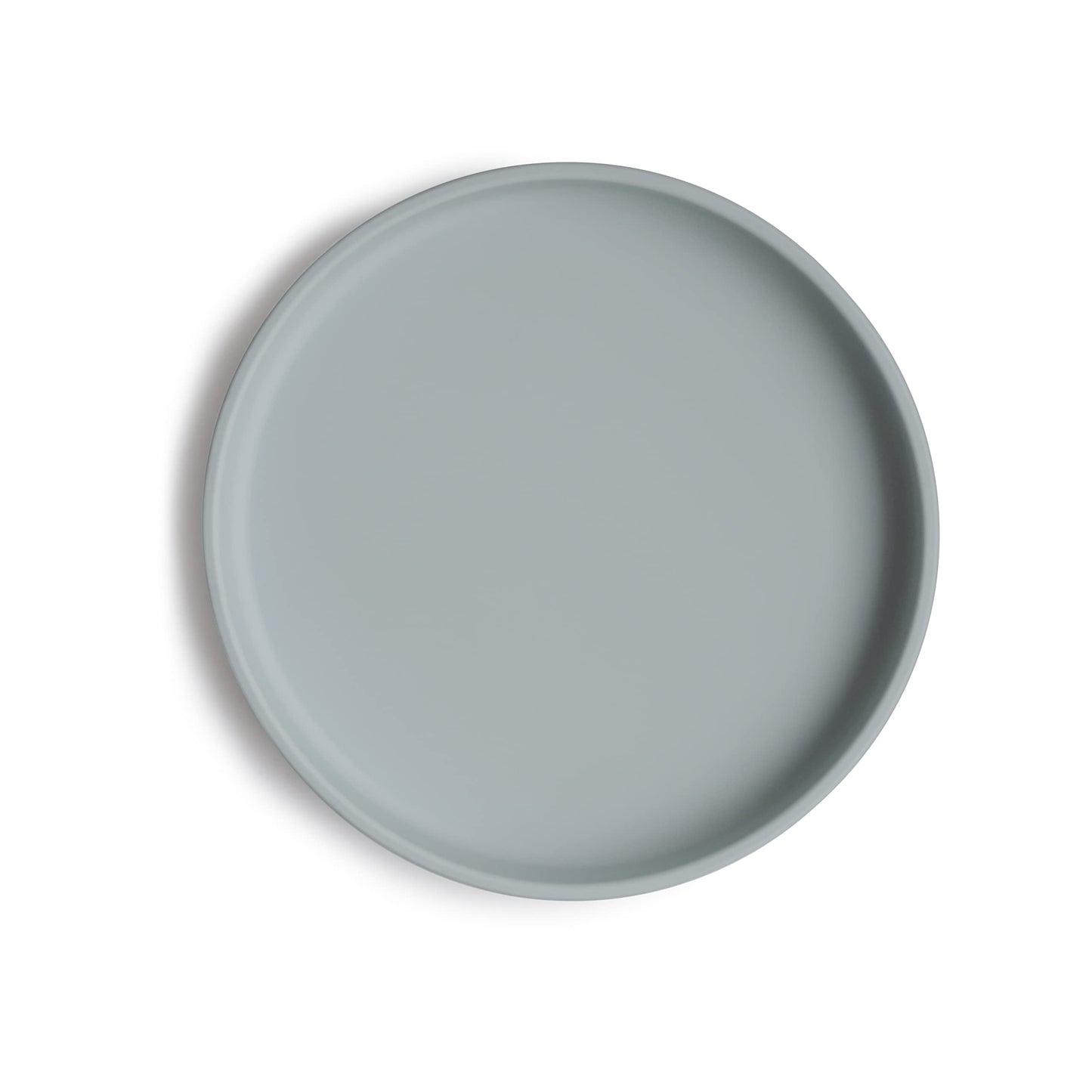mushie Classic Silicone Suction Plate | BPA-Free Non-Slip Design (Stone)