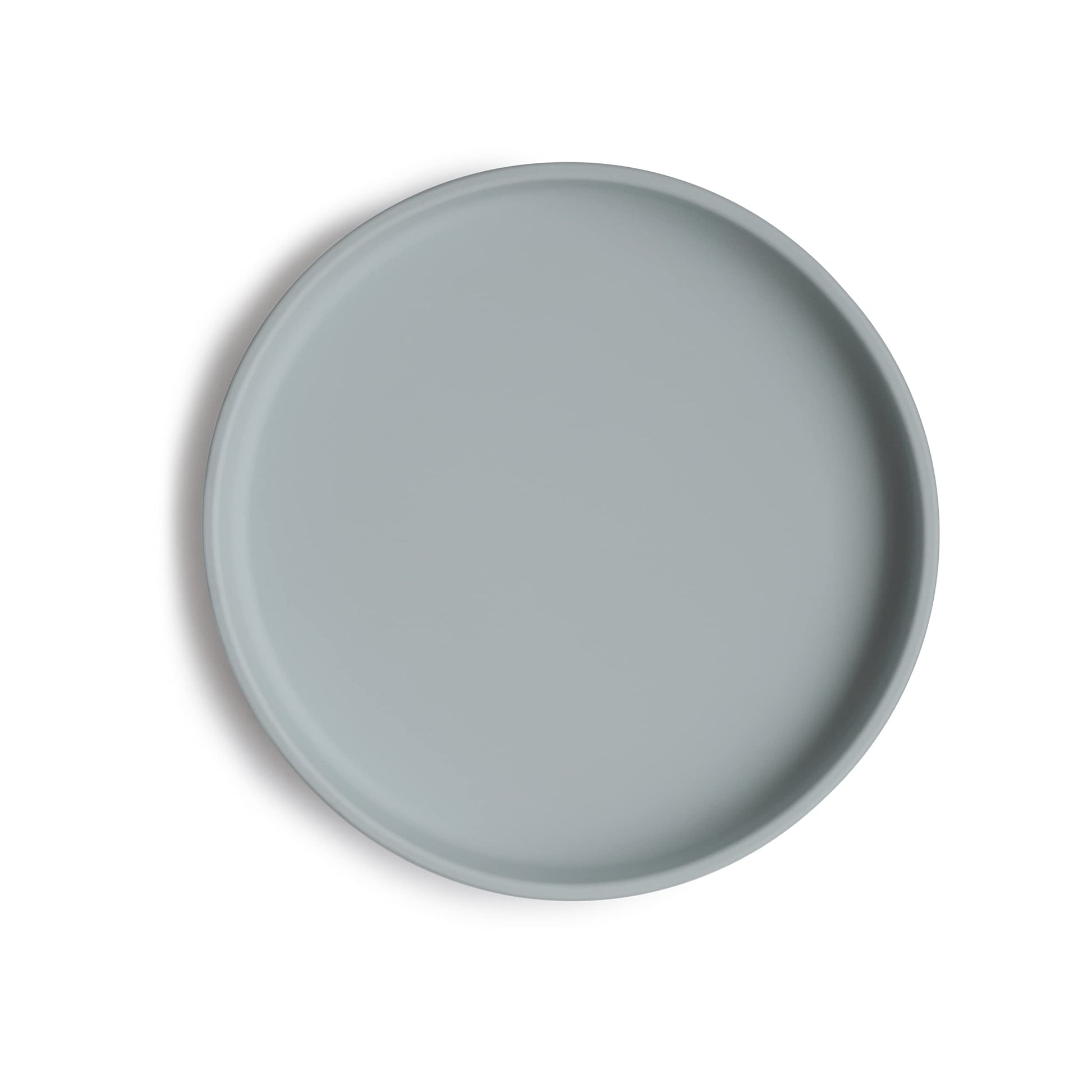 mushie Classic Silicone Suction Plate | BPA-Free Non-Slip Design (Stone)