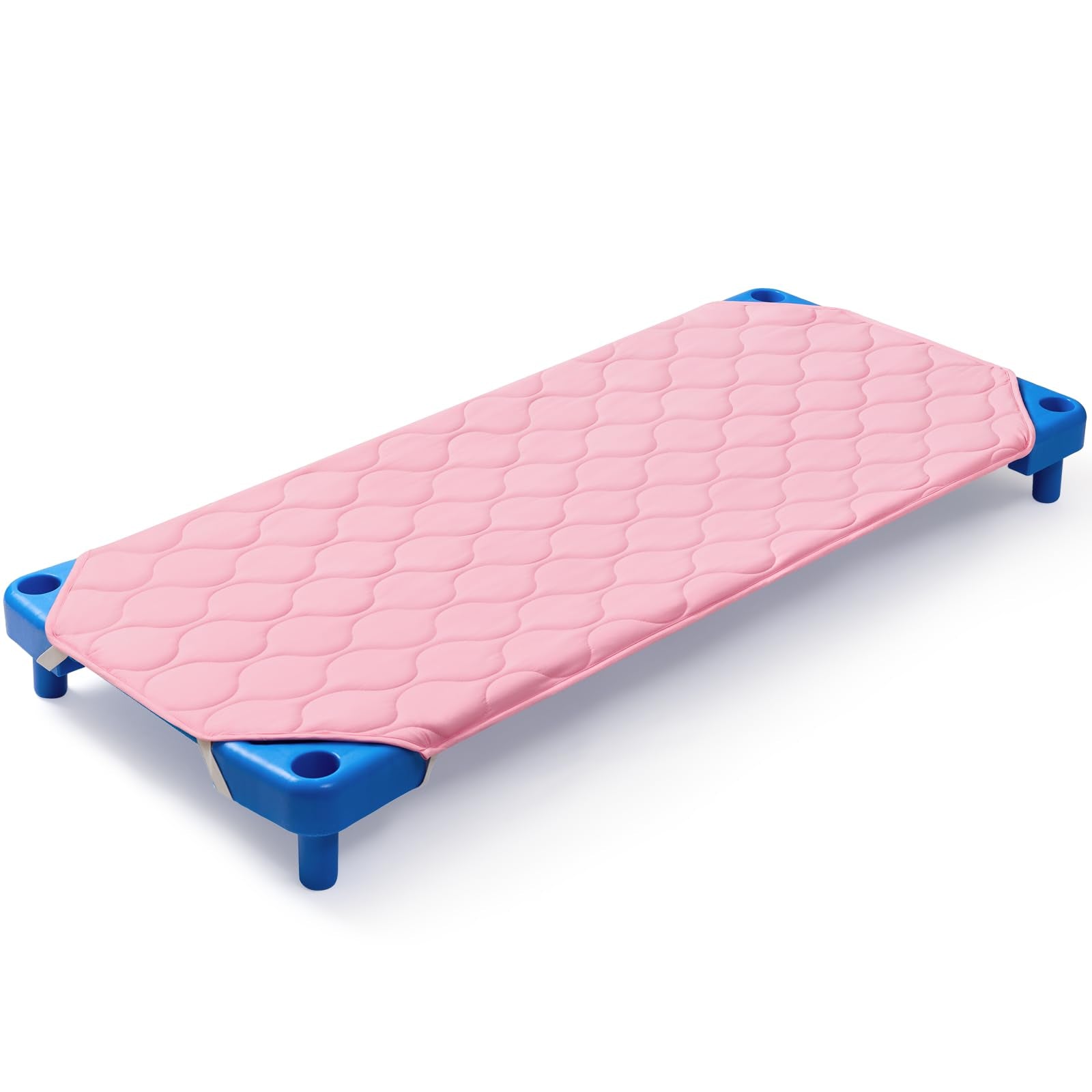 Comfyanno Quilted Daycare Cot Nap Mat for Boys, Girls, Soft & Breathable, Gentle on Skin, Extra Support & Comfort for Standard C