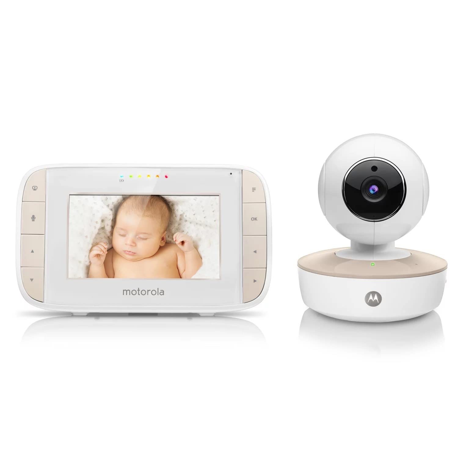 Motorola Mbp44 Digital Audio & Video Baby Monitor 4.3In Color Screen, Remote Pan Tilt Zoom, Two-Way Communication, Temperature D