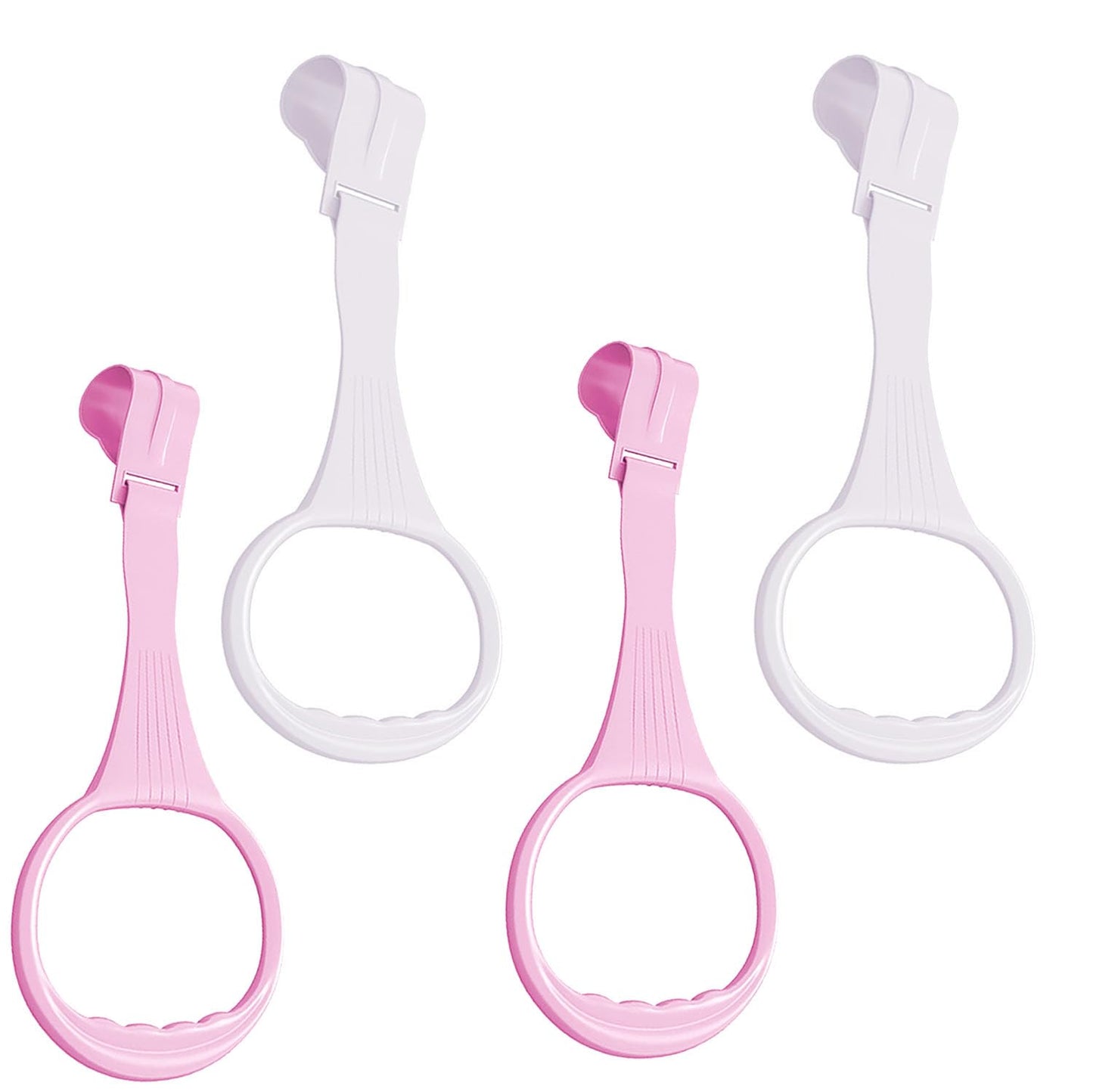 4Pcs Walk Assistant Plastic Baby Crib Pull Rings For Baby Baby Pull Up Rings Cot Hanging Rings For Infant Baby Toddler Practice