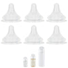 Silicone Nipple for Pigeon Baby Bottle, Size LL, Extra Fast Flow, 9m+, 6 Count