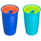 Playtex Baby Stage 2 Spoutless 360 Drinking Cups, Ages 1+, Leakproof, Spill Proof - Blue & Aqua, 10 Oz, 2 Count