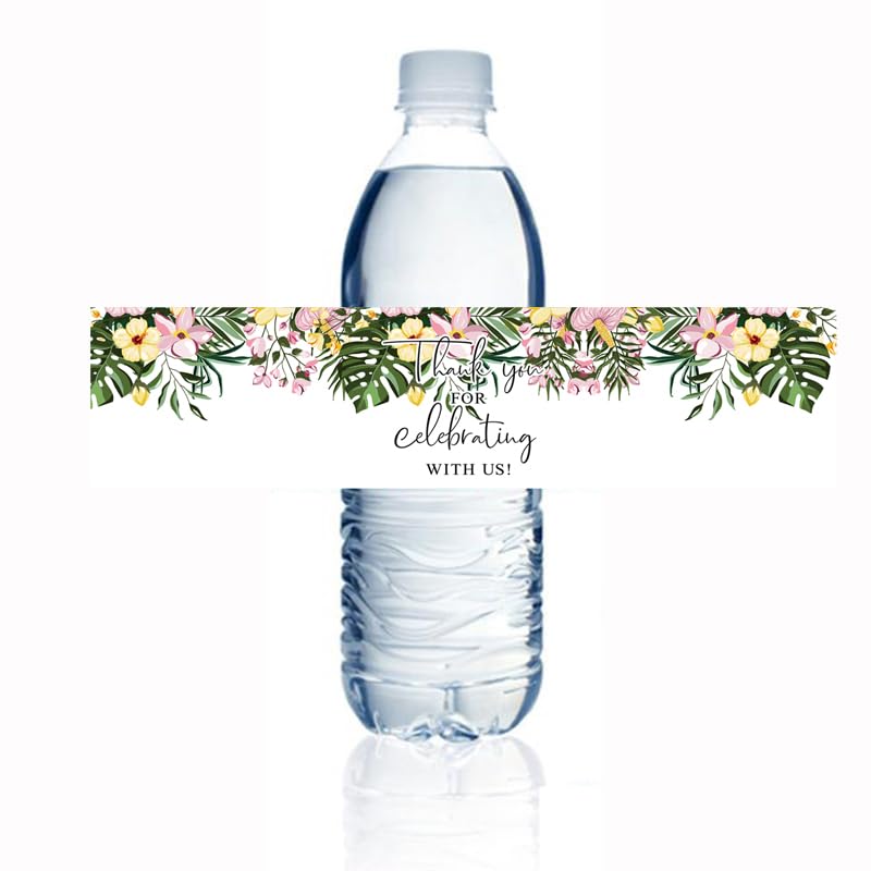 Crawprop Woodland Design Thank You For Celebrating With Us Water Bottle Sticker Labels Wedding Bridal Party Supplies Baby Shower