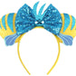 Clgift Rose Gold, Iridescent, And Silver Gold Blue Ears (Flounder)
