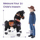 PonyCycle Ride on Pony Toy Spring Horse Classic Model U (with Brake/ 36 Height/Size 4 for Age 4-8) Horse Rider Toys Bouncy Anima