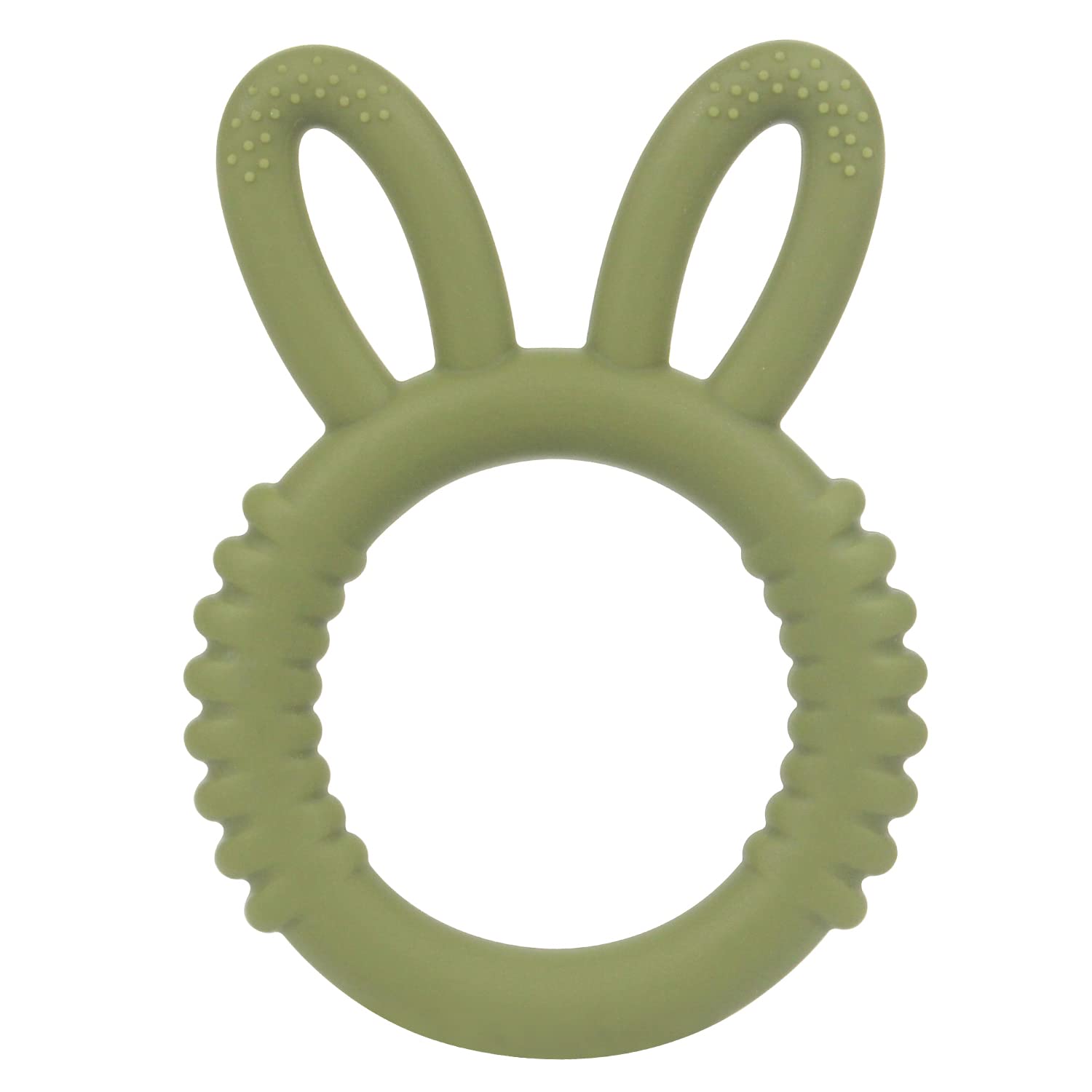 MISSLILI Silicone Babies Teethers Baby Teething Toys for Soothe Massage Sore Gums for 3-12 Months Infants, BPA Free, Easter Gift