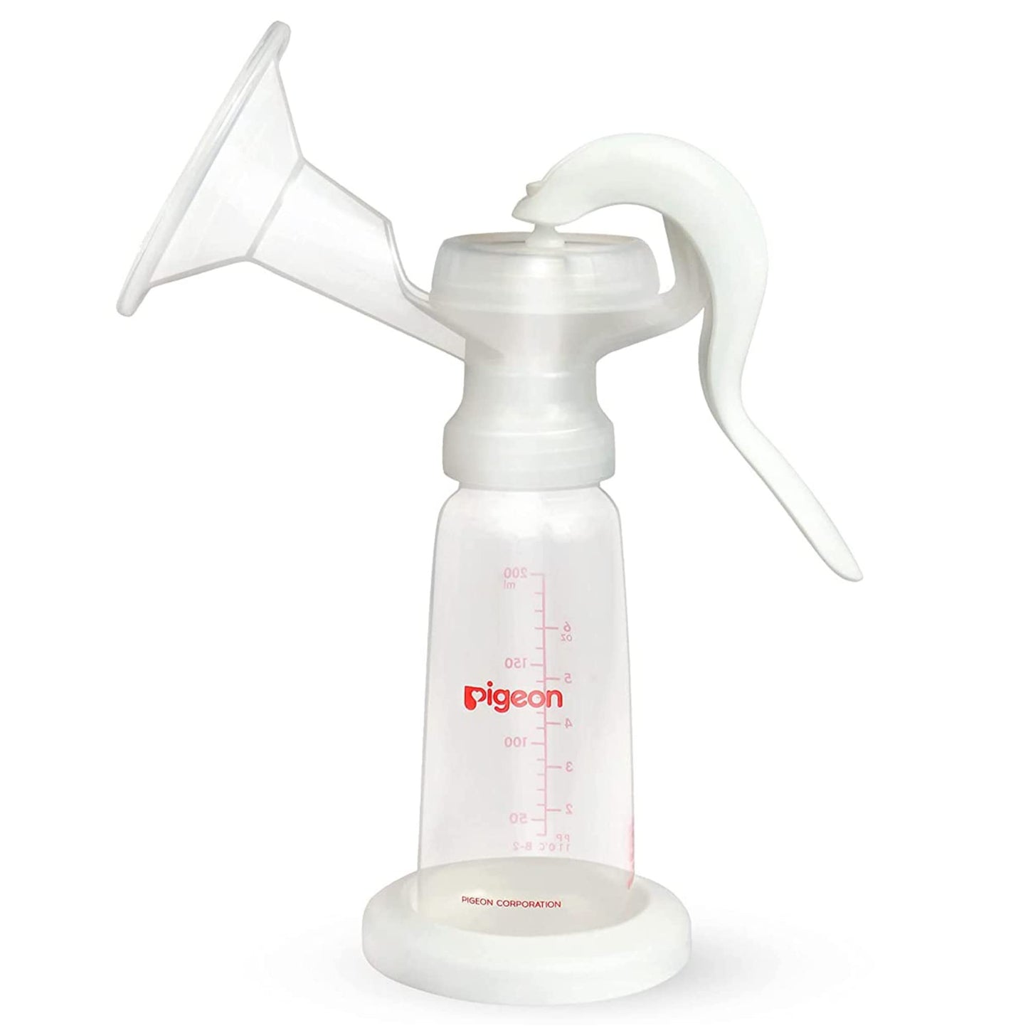 Pigeon Manual Breast Pump Basic Edition | Compact & Portable | BpaFree | Quiet & Comfortable Suction | Easy Breastfeeding Suppo