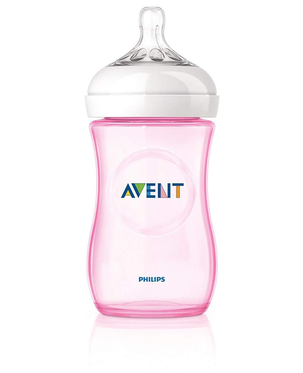 Philips Avent Natural Response 3.0 Pink Feeding Bottle 260Ml Scy903/11