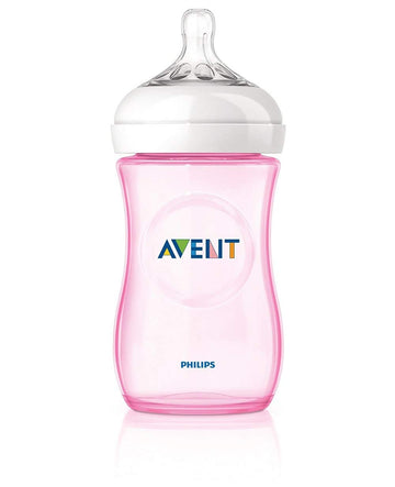 Philips Avent Natural Response 3.0 Pink Feeding Bottle 260Ml Scy903/11