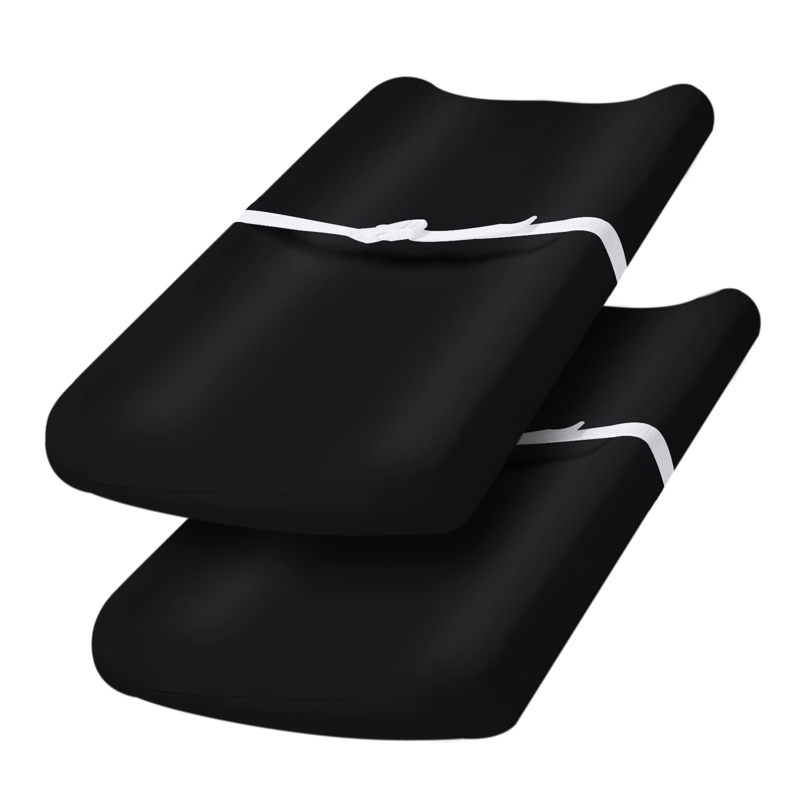 PHF Baby Changing Pad Covers for Boys Girls, 2 Pack Ultra Soft Breathable Microfiber Changing Pad Table Sheets for Most Baby Cha