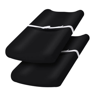 PHF Baby Changing Pad Covers for Boys Girls, 2 Pack Ultra Soft Breathable Microfiber Changing Pad Table Sheets for Most Baby Cha