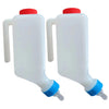 2Pcs Baby Bottles, 800ml Lamb Baby Bottle with Scale Hanging Plastic Milk Feeder Bottle Little Goat Calf Sheep Nursing Bottle wi