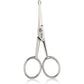 Baby Nail Scissors With Rounded Probe Tip Curved - Stainless Steel 4.5' Good For Dogs And Cats Whiskers