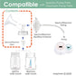 2X 17 Mm Maymom Two-Piece Wide Neck Pump Parts Compatible With Spectra S1,Spectra S2 Pumps And 2 Valves; Incl Wide Mouth Flanges