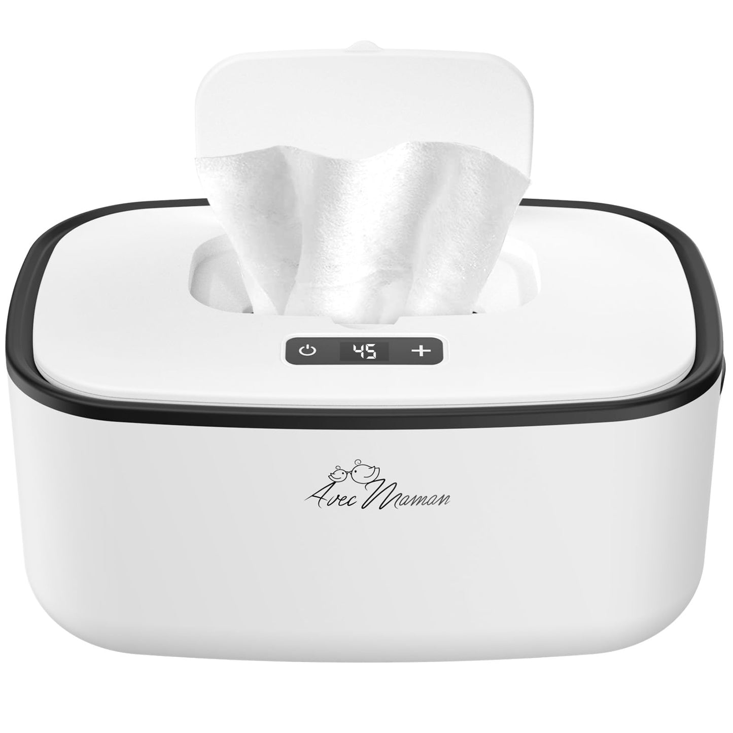 Avec Maman Baby Wipe Warmer Dispenser S1 - Adjustable Digital Temperature Control - Wipe Warmer And Baby Wet Wipes Dispenser - B