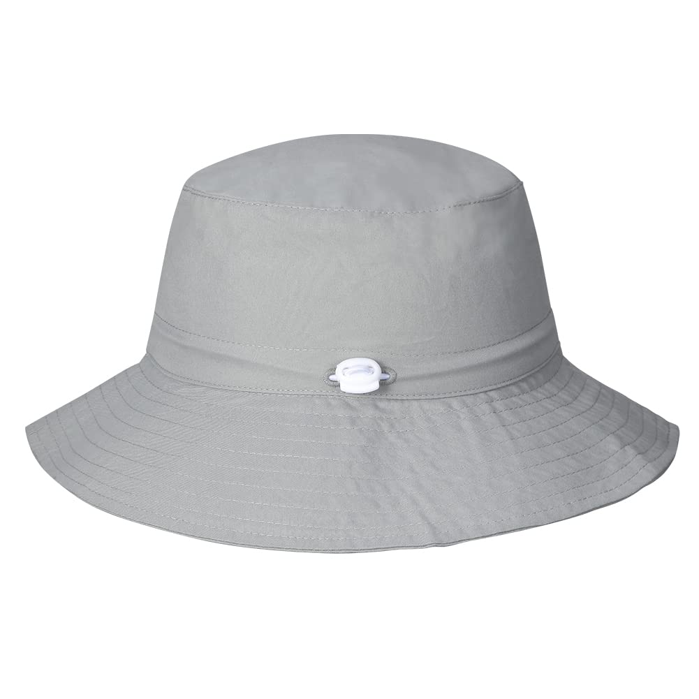 Baby Sun Hat Toddler Bucket Hat For Boys 2-7 Years Smile Face Grey