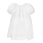 Petit Ami Baby Girls' Daydress With Embroidered Hem, Preemie, White