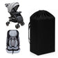 KHOOBREZ Waterproof Rain and Travel Bag Cover for Stroller, Pram, Baby Car Seat SSC(Black)