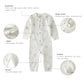 Owlivia Organic Cotton Baby Boy Girl Zip Up Sleep N Play, Footless, Long Sleeve(12-18 Months, Feather Mauve)