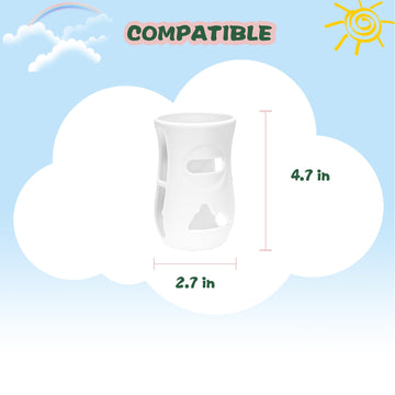 Silicone Sleeve For Philips Avent Natural Glass Baby Bottles 8 Oz, Anti Breakage Cover Sleeves, Pack Of 3