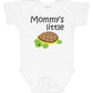 Inktastic MommyS Little Turtle Baby Bodysuit, 0020 White, Newborn