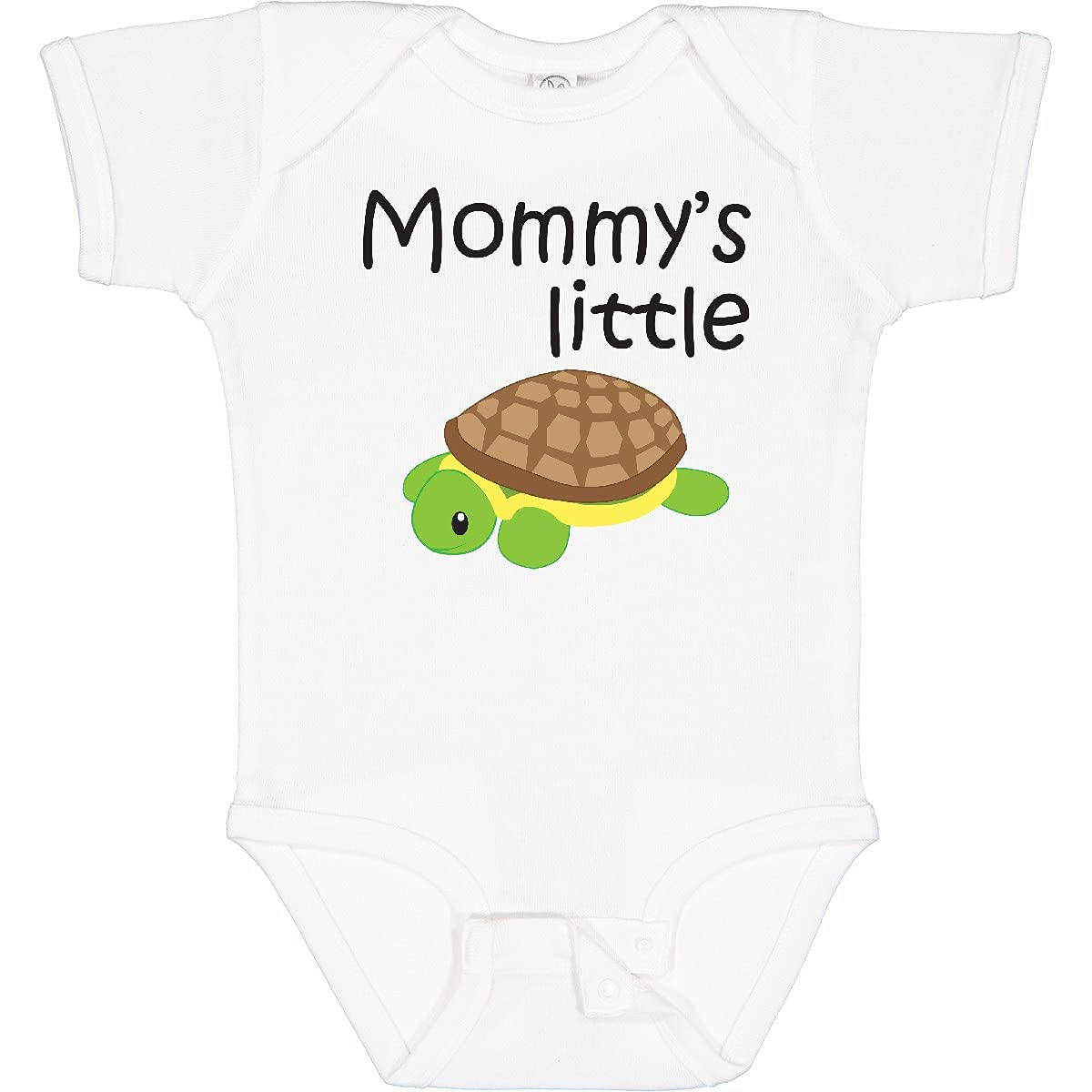 Inktastic MommyS Little Turtle Baby Bodysuit, 0020 White, Newborn