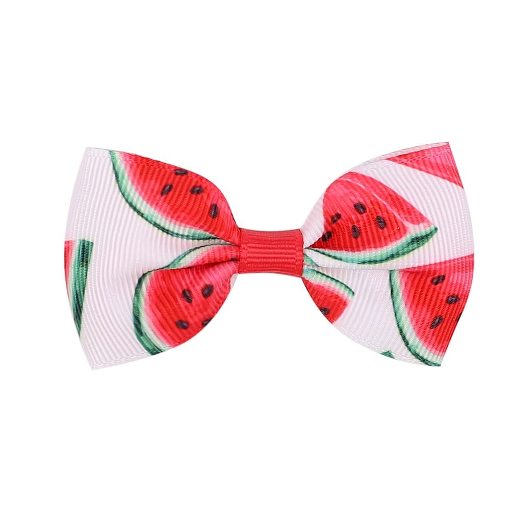 Watermelon Turban Headband Baby Girls Fruit Headwrap Watermelon Hair Hand Bow Bbg20 (Hair Clips-6G)