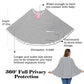 Baby Nursing Cover & Nursing Poncho - Multi Use Cover For Baby Car Seat Canopy, Shopping Cart Cover, Stroller Cover, 360 Full Pr