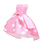 Girls Polka Dot Halloween Christmas Princess Party Cosplay Pageant Fancy Costume Tutu Birthday Dress Up+ Mouse Ears Headband Vac