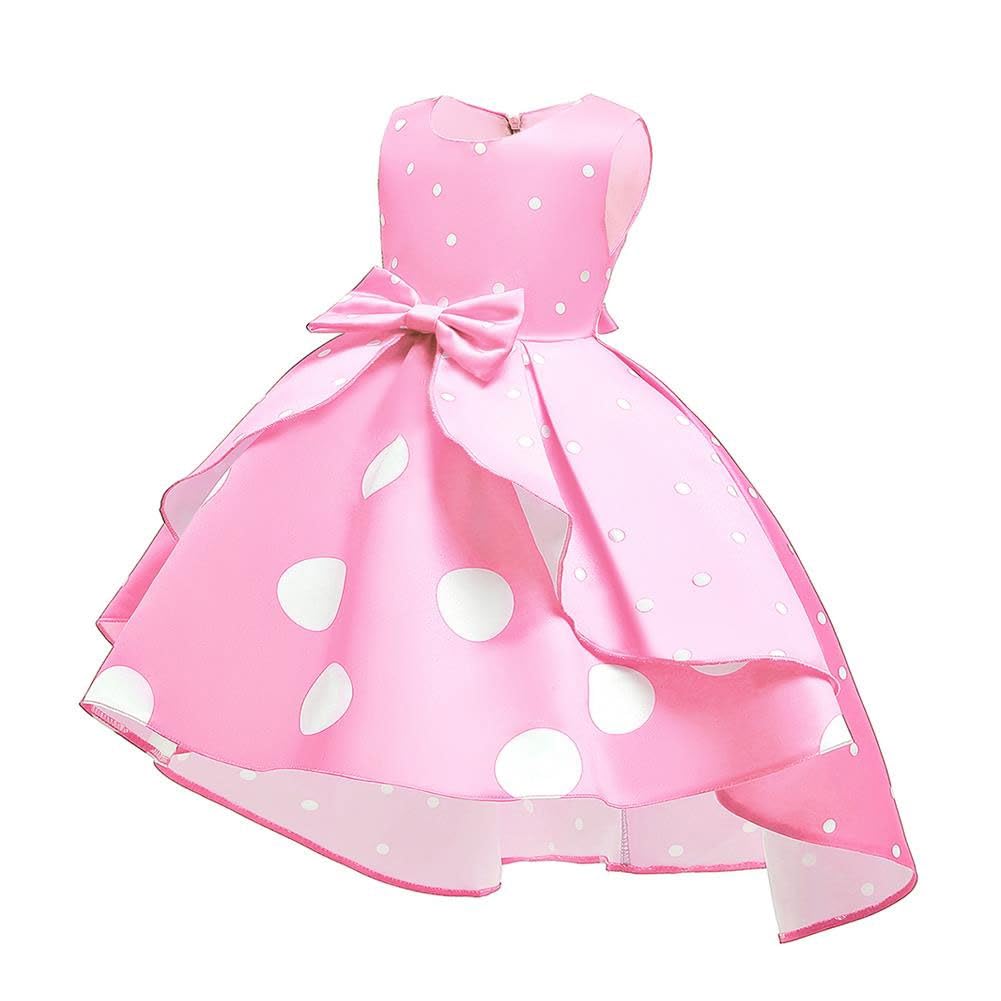 Girls Polka Dot Halloween Christmas Princess Party Cosplay Pageant Fancy Costume Tutu Birthday Dress Up+ Mouse Ears Headband Vac