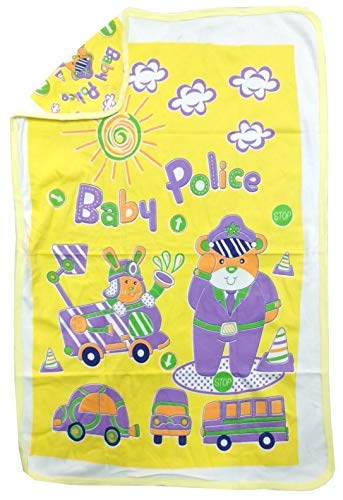 Love Baby Bath Towel Cotton Printed with Hood  Yellow