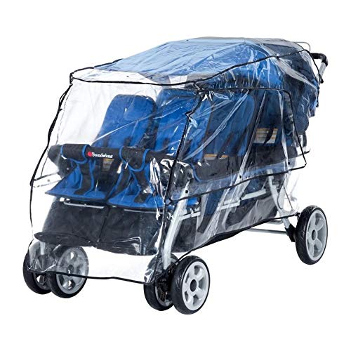 Foundations Jamboree and LX6 Stroller Rain Cover Weather Shield, Clear