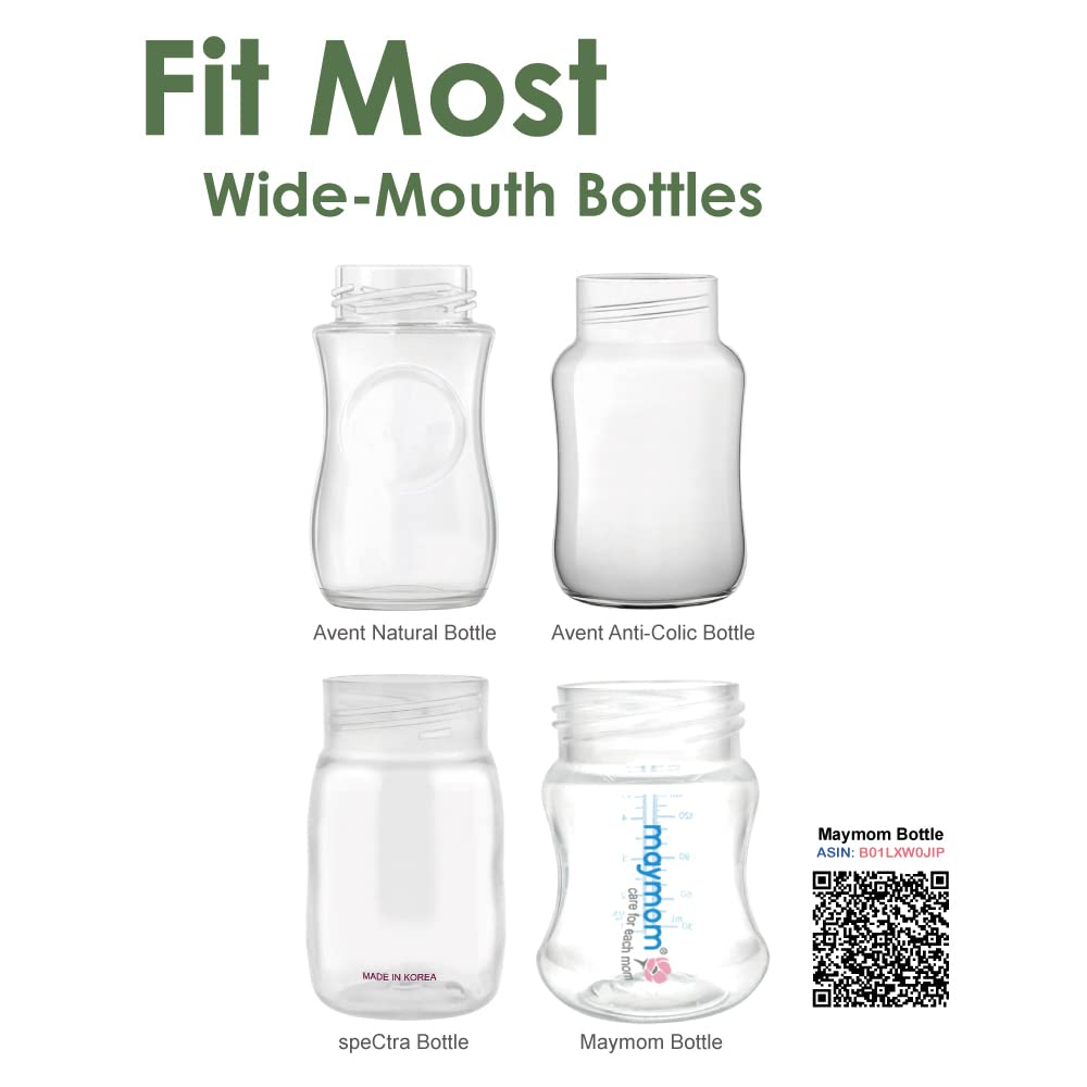 Maymom Breast Pump Parts Compatible With Philips Avent Comfort Breastpump Scf332/334, One-Side; Incl. Flange, Valve, Tube, Massa