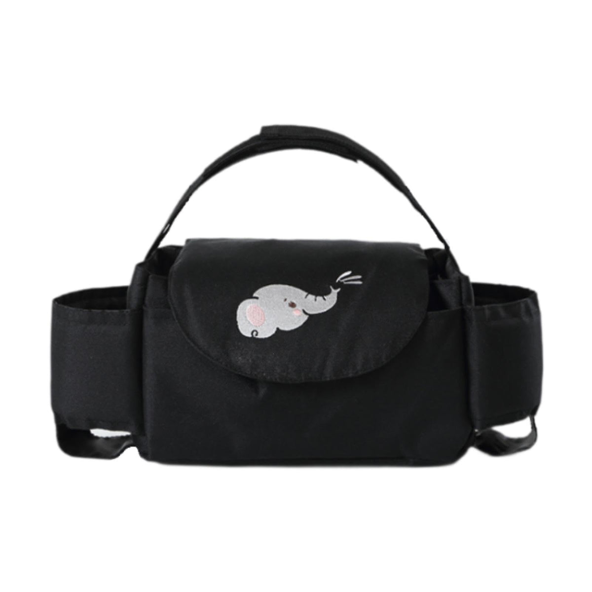 LOOM TREE Strollers Organizer Bag Container Baby Diaper Bag for Pushchair Strollers Pram Black Elephant | Strollers & Accessorie