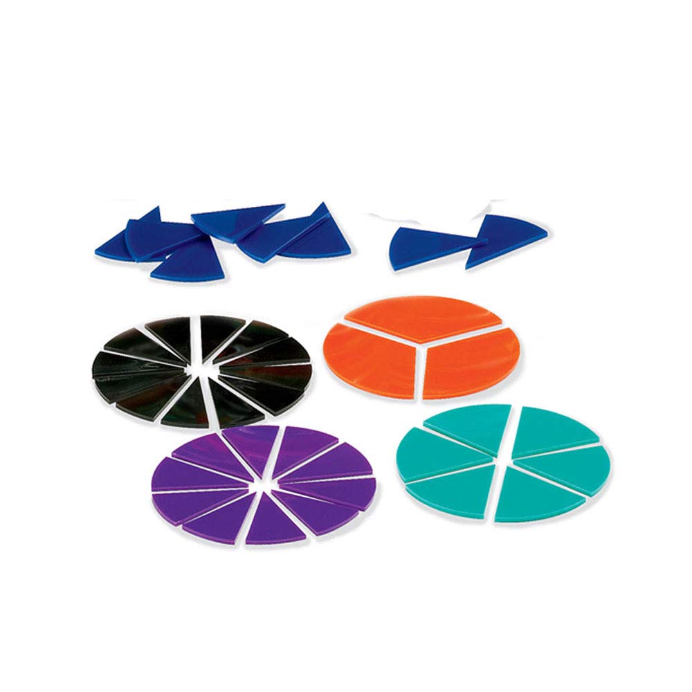 hand2mind Plastic Rainbow Fraction Circles, Fraction Manipulatives, Unit Fraction, Rainbow Circle Math Manipulatives, Fraction G
