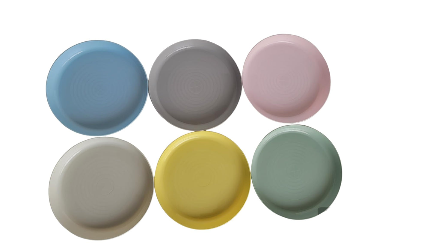 Ikea Kalas 501.929.59 Bpa-Free Plate, Assorted, 6-Pack, Set Of 6, Colors May Vary