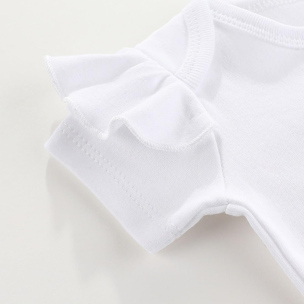 Shlrzy Half Year Birthday Half Way To First Half Birthday Outfit Baby Girl Clothing Set White Bodysuit Pink Tutu 6 Months