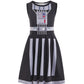 Ruikajia Rey Chewbacca Rhinestone Princess Leia Darth BB8 R2D2 Costume (Black, 4 Years)